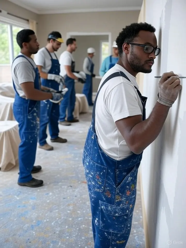 a trustrd team of home remolders looking at a project