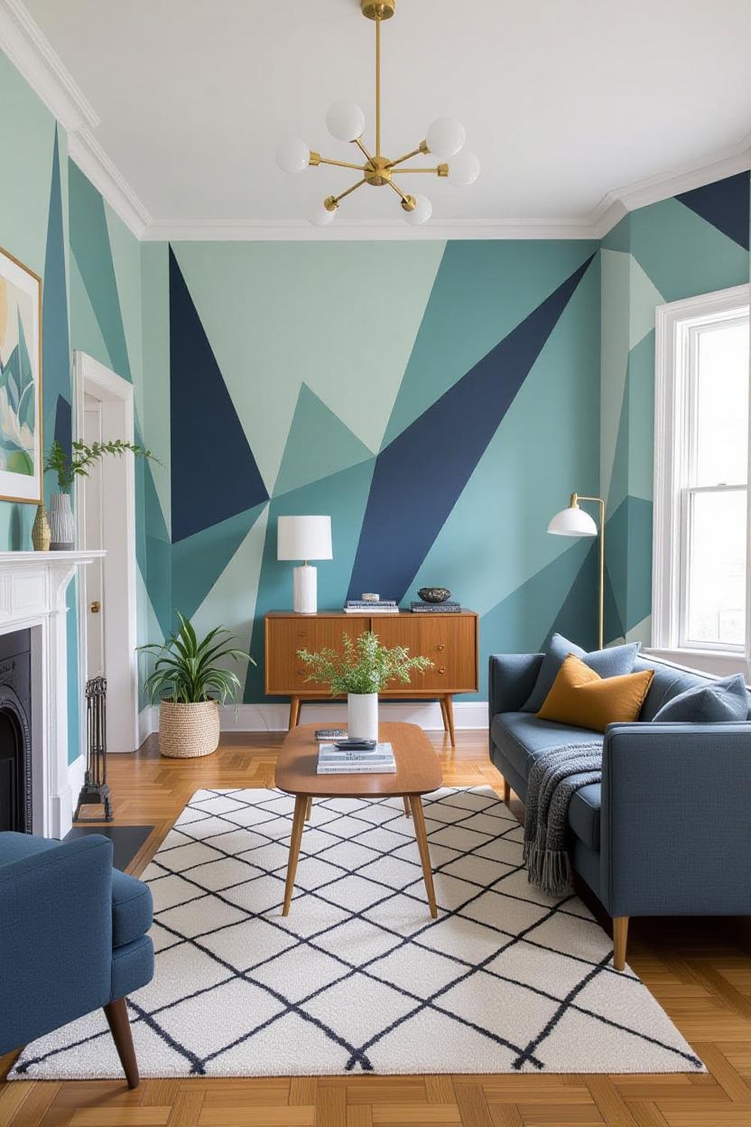 Pretty interior pattern painting in Myrtle Beach, S.C.